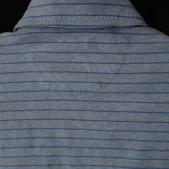 Johnnie-O Hangin' Out Gray Striped Polo (M) Soft! ⛳️ ⛳️ ⛳️  😎 - Picture 5 of 11